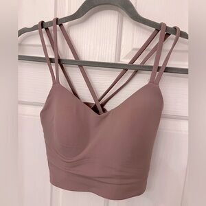 Lululemon ‘Like a cloud longline’ bra in twighlight rose color